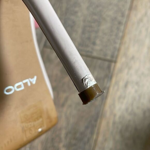 Patent Leather Stiletto Pumps Size 6.5 Nude Almond Closed Toe Platform - Picture 7 of 11